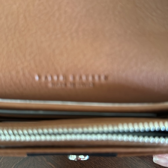 NWT Ralph Lauren Ricky Purple Label Leather Wallet Iconic Brown and Navy Color - Picture 5 of 10